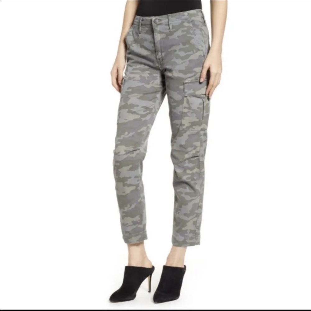 HUDSON Jeans Jane Slim Camo Print Cargo Pants NWT $245 Sz 28